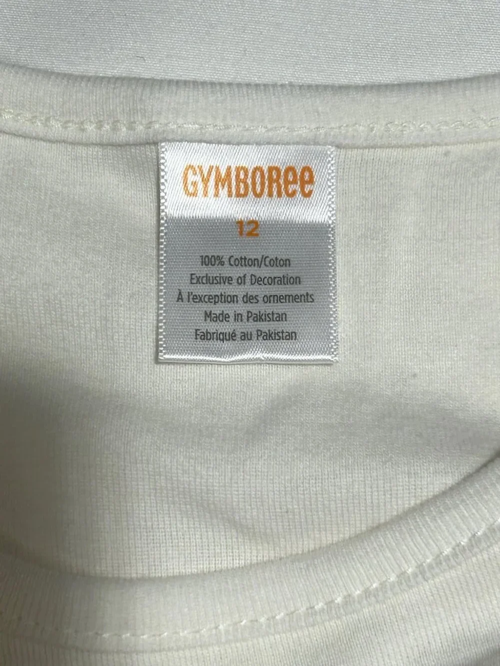 Gymboree Girls 12 White Striped Apple Pocket Long Sleeve Top Head of the Class